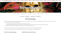 Desktop Screenshot of karnevalstipp.de