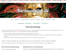 Tablet Screenshot of karnevalstipp.de